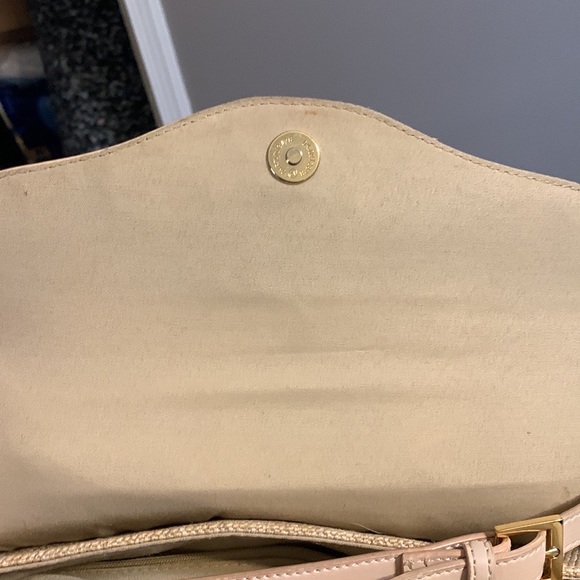Etienne Aigner - Vintage - Tan and Beige- Jute Brass and Leather Shoulder Bag - Picture 9 of 12